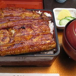 浜名湖うなぎ 丸浜 - 鰻重・竹、ご飯大盛り。