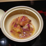 なだ万賓館 横浜店 - 秋鮭唐揚げと揚げ海老芋