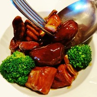 中国料理 青冥 祇園店 - 『スペアリブとドライイチジクの黒酢仕立て』(1600円)～♪(^o^)丿
