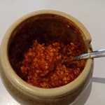 中国料理 華山 - 机上のにんにく味噌