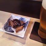 Torisuto Rikan - 生ビールとお通し