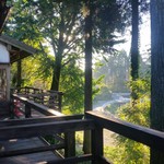 高森田楽保存会 - テラスからの光景ものどかでいいな～