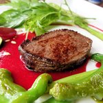 手打ち蕎麦とフレンチの やな木 - ＜2016年10月＞千屋牛のグリエ、長野県産ビーツのソース