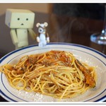 十勝産焼き南瓜入りミートソーススパゲッティ