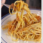 十勝産焼き南瓜入りミートソーススパゲッティ