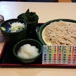 朝そば（おろし） 330円　+　ワカメ（サービス券利用）