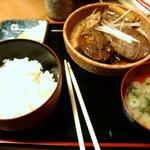 茶漬 鹿火矢 - サバの味噌煮定食750円