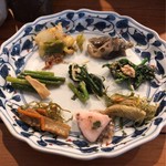 土禾 ヒジカ - お総菜ブュッフェ(\1,300)　常温菜中心盛り付け例