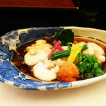 おおさか料理  浅井 - たら白子湯引き♪