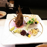 本うちわ海老　あぶりつくり♪