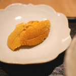 虎白 - 「飯物」・・・桜海老の炊き込みご飯、生海栗　2016年7月