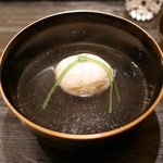 虎白 - 「椀物」・・・喉黒しんじょう　2016年7月