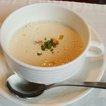 ビストロ ムッシュ - 2016・10カリフラワースープ