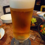 IZAKAYA　SUNBASH - ビール３８０円なんて嬉しすぎっ！しかも美味いっ！！