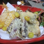 まなず、栗、トウモロコシ、柿など