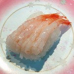 回転寿し 一心 - 甘えび（100円+税）