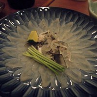 春帆楼 下関本店 - 模様のようなフグ刺し