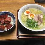 ラーメン河 - 塩ラーメン＆まぐろ丼