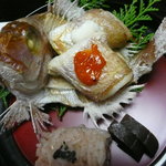 料亭旅館　いちい亭 - 焼肴　お祝いの鯛に変更されていました