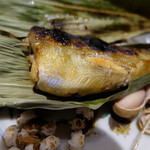 草喰 なかひがし - 鮎の笹焼きでした