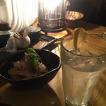 ぼちぼちいこか - 久米仙水割 430yen('15.12)