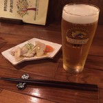 ぼちぼちいこか - 生ビール 500yen('16.01)