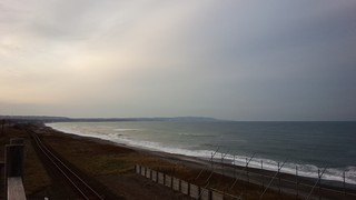 Shibanoya - 北浜駅の展望台より(奥が網走市)