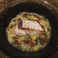 SALONE 2007 - 鮮魚 ポレンタ ほうれん草