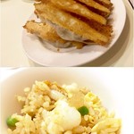 北平同慶樓 - 巨大焼き餃子とチャーハン