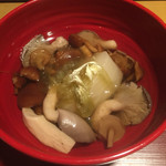 花泉 - 蕪と茸のお椀