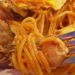 キッチン ニューほしの - オムスパ！の中のナポリタン♪