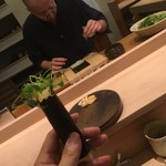 すし処 ひさ田 - 見栄えの良いように！と、わざわざはみ出して巻いて下さいました＾＾
      
