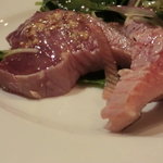 ラ･マンチーナ - 戻りカツオのカルパッチョ