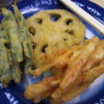 浅野商店 - 浅野商店　レンコン天・ニンジン天・インゲン天