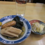 浅野商店 - 浅野商店　お湯割り＆おでん＆お新香