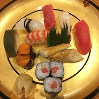 たん熊北店 リーガロイヤルホテル京都店 - 寿司会席 寿司盛り (にぎり八貫、小巻)
                  