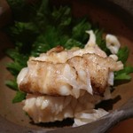 鮨 さいとう - ほしがれいのエンガワの炙り
      
      