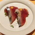 鮨 さいとう - 初鰹の漬け
      