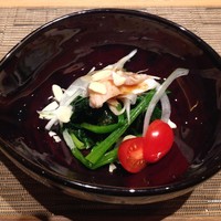 神楽坂 今井屋本店 - 2016/3/4　益荒男ほうれん草と生ハムのサラダ