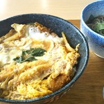 秋月庵 三次郎 - カツ丼＆ミニそば（冷）