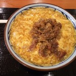 丸亀製麺 - 肉たまあんかけ(並)税込590円(2016.11.13)