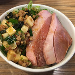 麺屋さくら - 2016年11月10日Oi!ラーメン企画
      コラボ
      「元祖 台湾まぜそば    かも？」
      専用サイドメニュー
      「追い鴨丼」 280円    