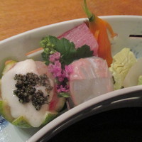 分とく山 - 鮃　鰤　牡丹海老
                