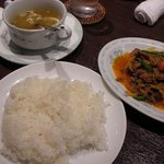 ワヤン バリ - 牛肉のブラードソース炒めセット