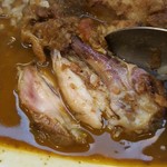 スプーンで簡単にほぐれます。