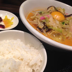 笑心 - 赤ちゃんぽん定食(840円)を頂きました。