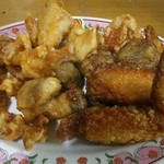 Karaage Itiban Torifuku - 軟骨 砂ずり 骨なし 手羽先  です