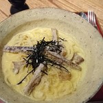 Kafe Touka Ryuu Sui - ゴボウのカルボナーラ