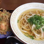 HANAICHI - かき揚げうどん。750円。