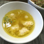 らぁ麺やまぐち 辣式 本店 - 海老ワンタンスープ